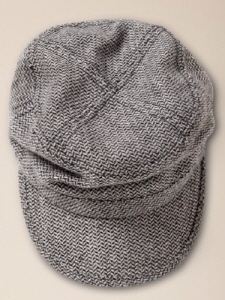 FIDEL CAP (BLACK HERRINGBONE)